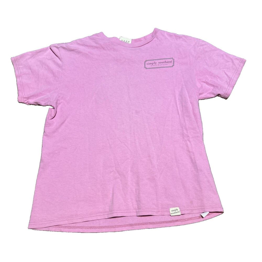Simply Southern Girls Pink "Smooches & Pooches" Puppy Shirt – Size Youth Large